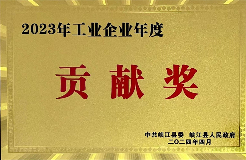 工業(yè)企業(yè)年度貢獻(xiàn)獎(jiǎng)